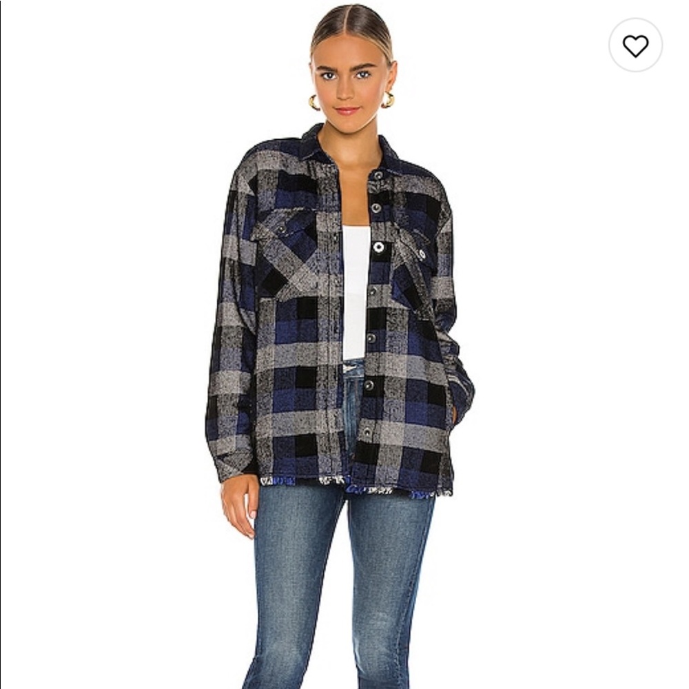 Bella Dahl faux fur lined shacket